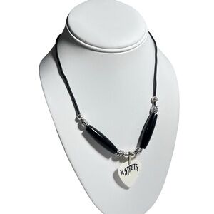 Black Guitar Pick Pendant Necklace The Struts